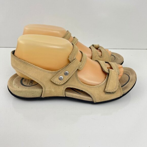Abeo Biosystem Womens Crescent Stone  Beige Tan  Sandals Size  9 WN - Picture 3 of 13